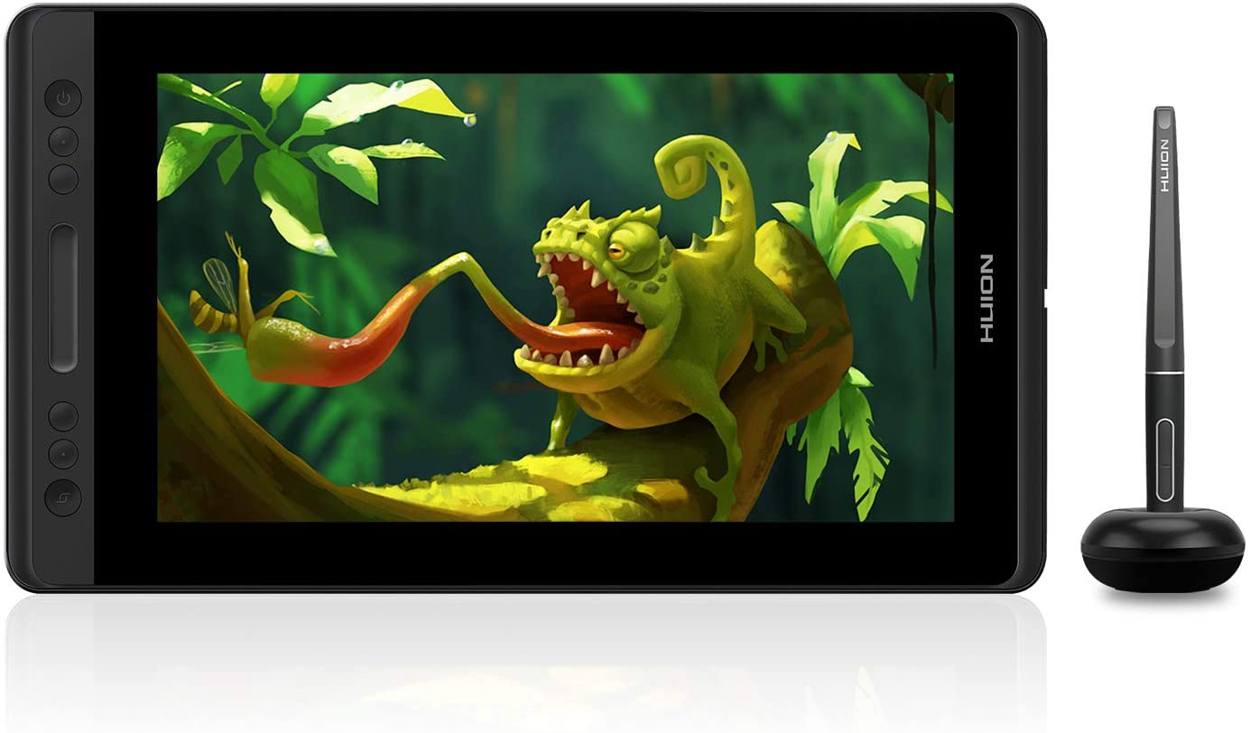 Huion KAMVAS Pro 12 Drawing Pen Display Graphics Monitor Chromebook Supported Full-Laminated Drawing Tablet with Screen Tilt Function Battery-Free Stylus 8192 Pen Pressure(GT-116)