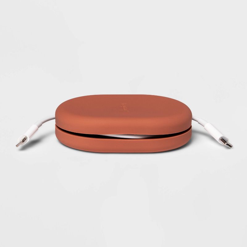 heyday™ Portable Silicone Cable Organizer - Cedar Wood
