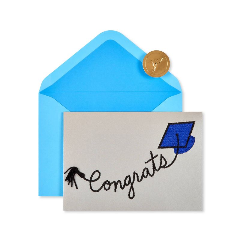 Graduation Greeting Card Embroidered Mortarboard - PAPYRUS