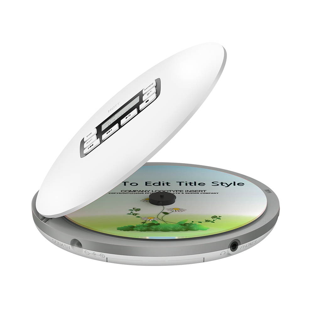 HOTT Portable CD Player Personal Compact Disc Player with LCD Display Stereo Earbuds and USB Power Adapter Electronic Skip Protection Anti-Shock Function
