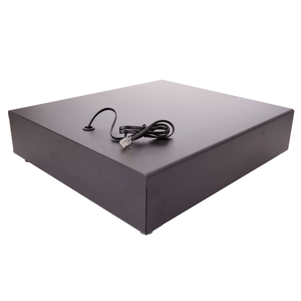 Black Cash Drawer 4Bill & 5Coin Stainless Steel Cash Box + RJ11 Cable for Shop