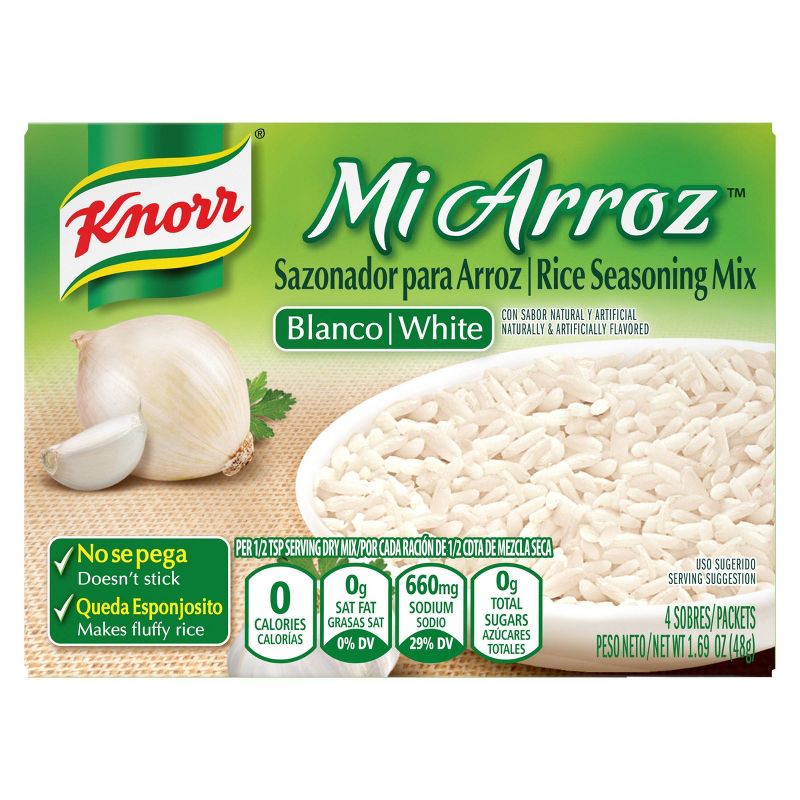 Knorr Mi Arroz Rice Seasoning Mix White- 4ct