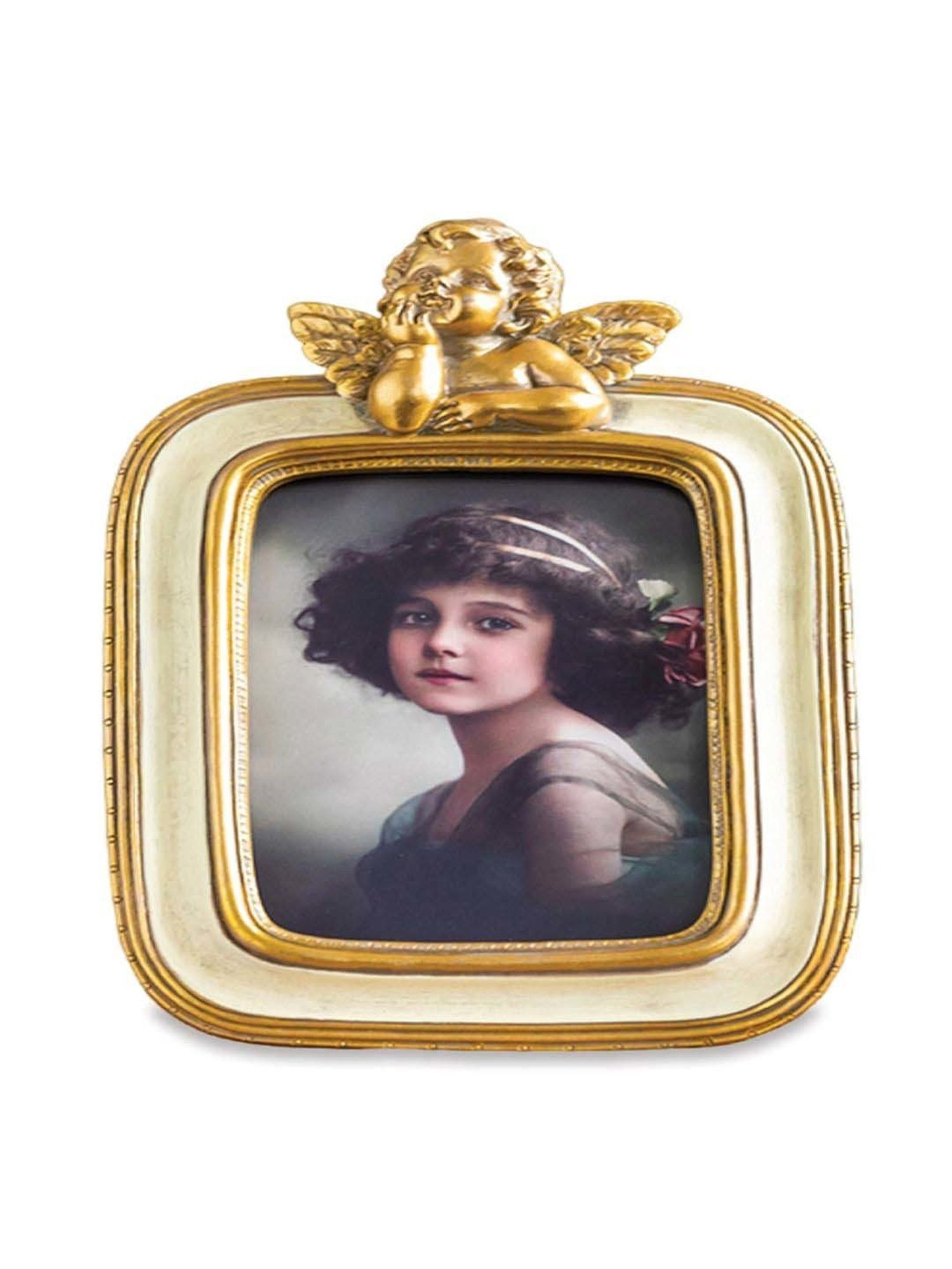 Art Street Gold Engineered Wood Swing Fashion Resin Vintage Photo Frame