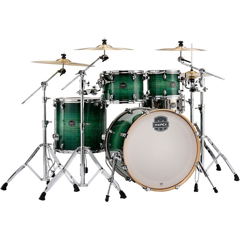 Mapex Armory Series Exotic Rock 5-Piece Shell Pack with 22 in. Bass Drum Emerald Burst