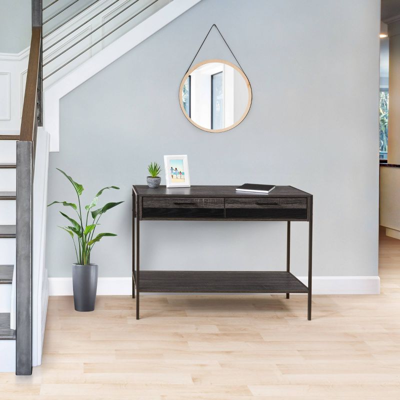 Joliet Entryway Table Gray/Black - CorLiving