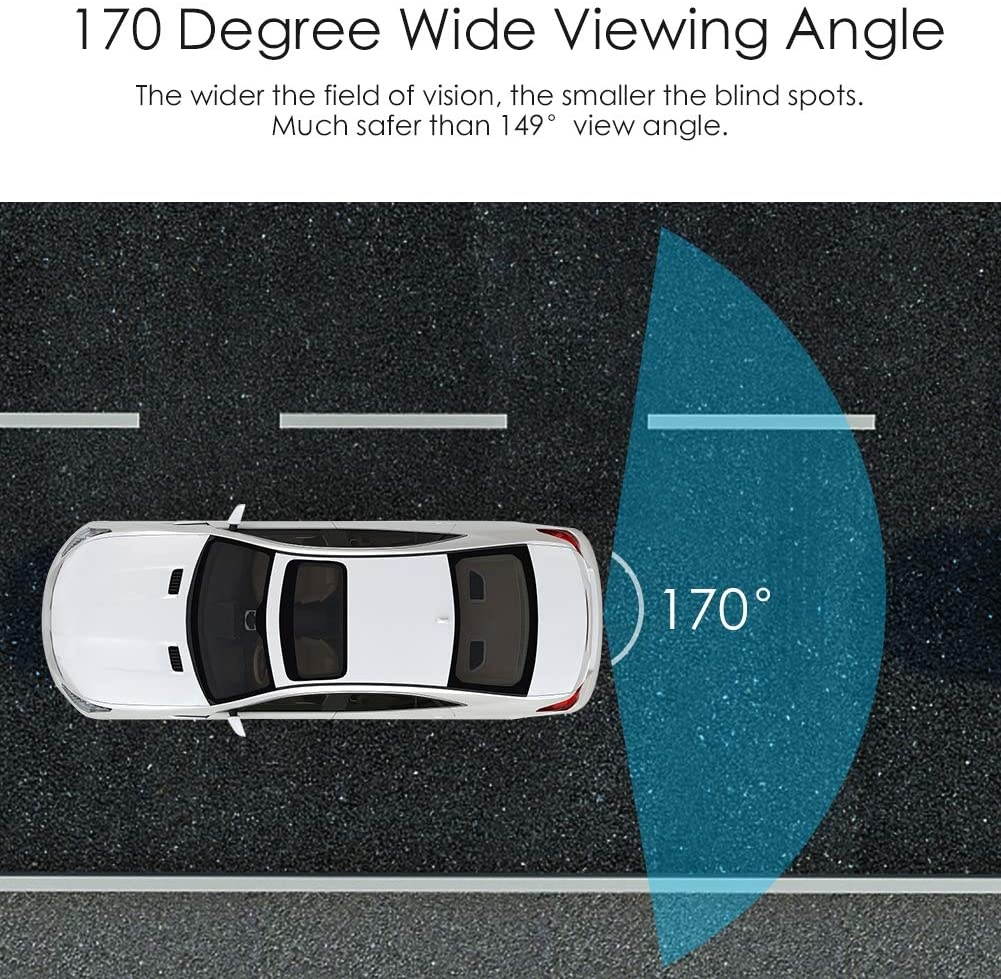 EINCAR Backup Camera for Cars Pickup Trucks SUVs Vans RVs Car Rear View Camera 6 LED Night Vision IP67 Waterproof Reverse Camera Rearview 170&deg; Wide View Angle