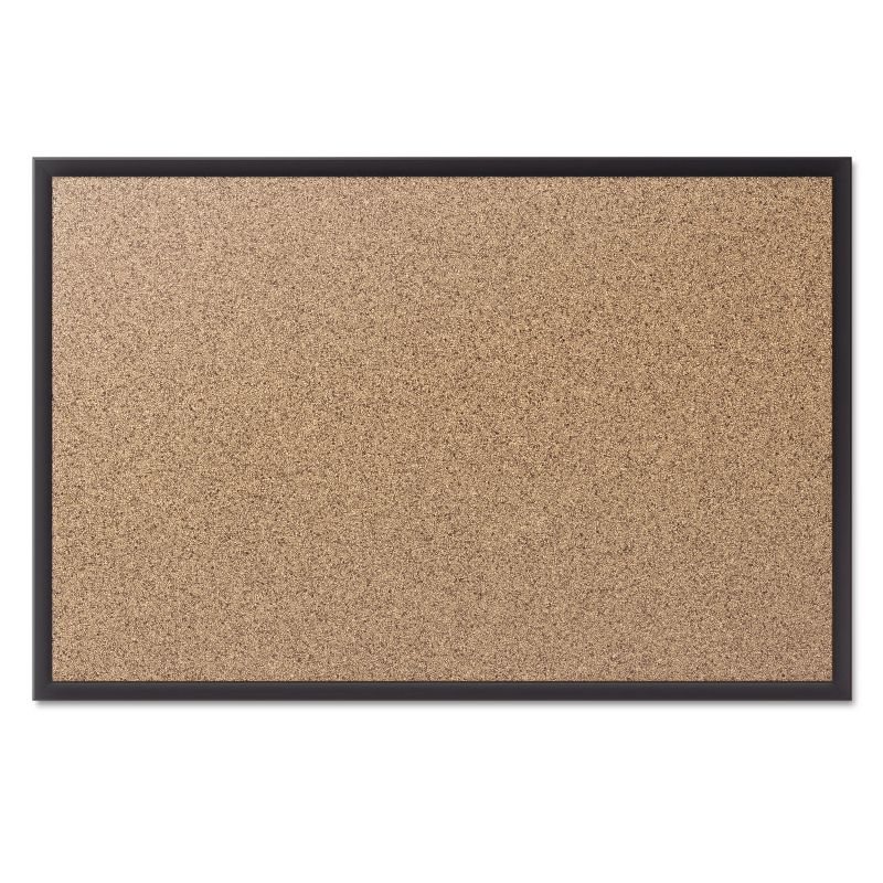 Quartet Classic Series Cork Bulletin Board 48x36 Black Aluminum Frame 2304B