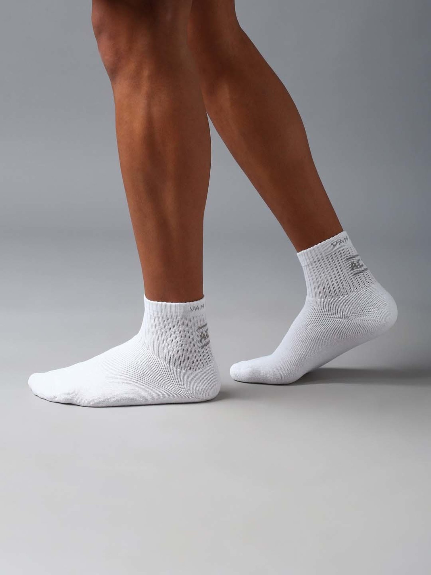 Van Heusen White Cotton Solid Socks - Set of 1