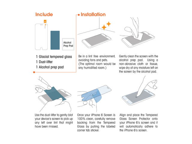 rooCASE Clear Tempered Glass Screen Protector for Apple iPhone 7 (3-Pack) RC-IPH7-4.7-TG018-3PK