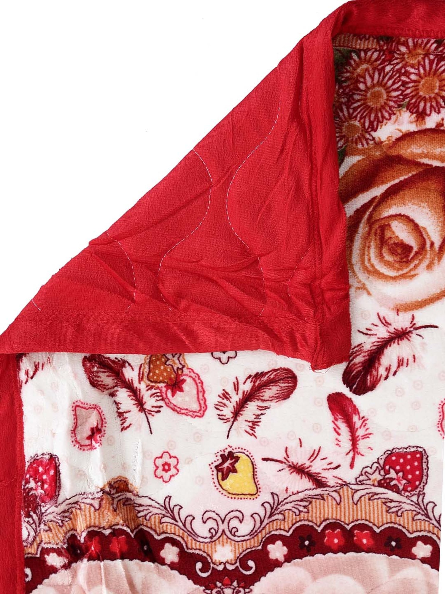 Welspun Bliss Light Silver & Blue Microfibre 120 GSM Shell Double Bed Quilt