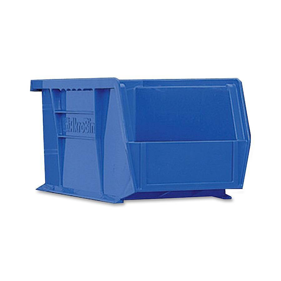 Akro-Mils Bins Unbreakable/Waterproof 4-1/8"x5-3/8"x3" Blue 30210B