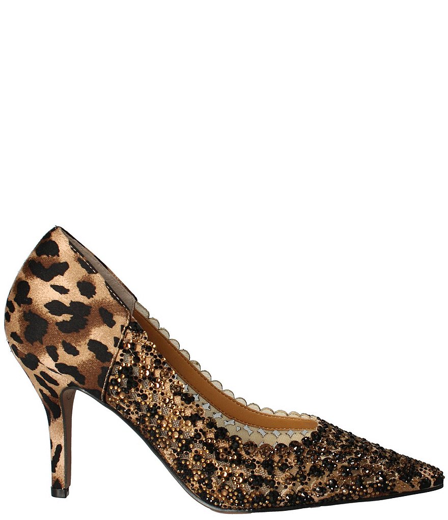 Trotters Kari Pearlized Leather Block-Heel Pumps