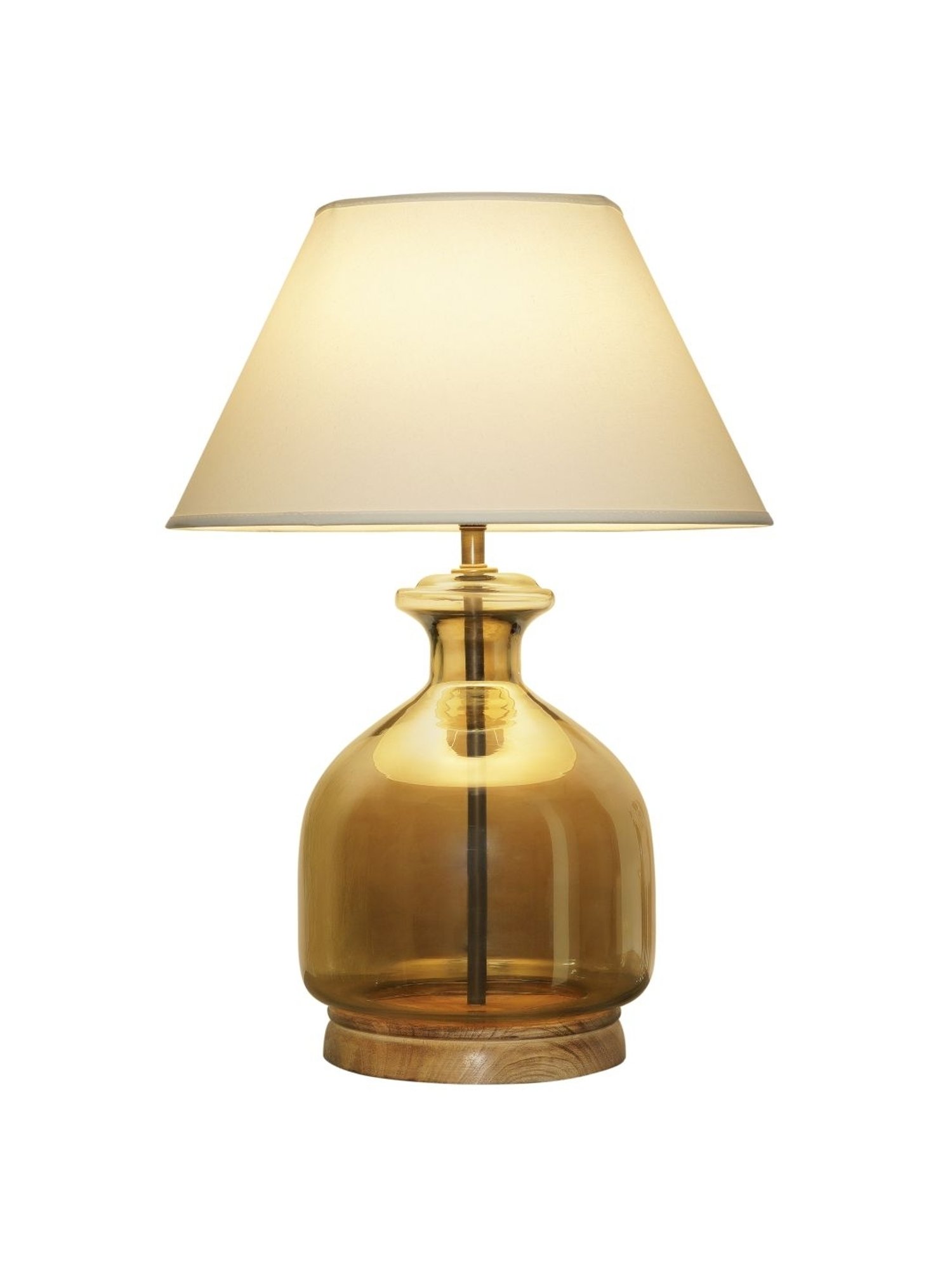 Kapoor Lamp Shades Smoke & White Glass Alper Luster Table Lamp