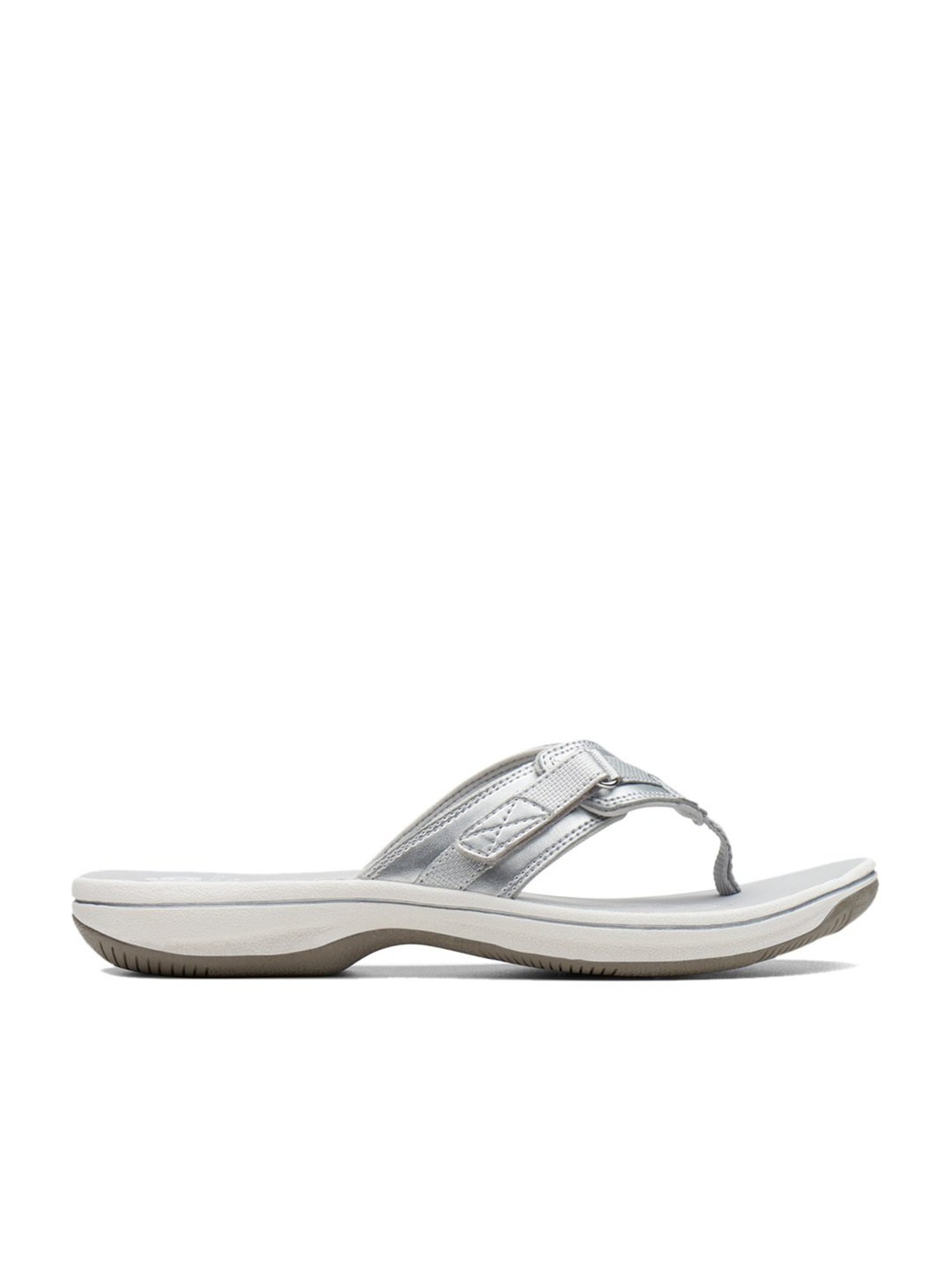Clarks Women's Silver Thong Sandals