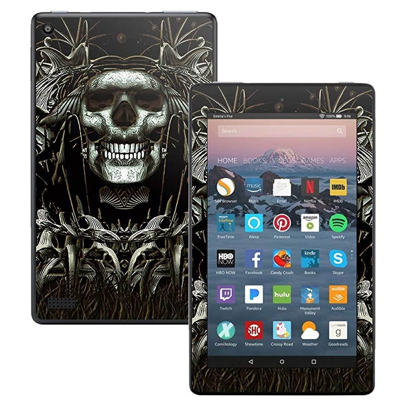 Skin Compatible with  Kindle Fire 7 2017 Wicked | Protective Durable and Unique Vinyl Decal wrap Cover | Easy to Apply Remove and Change Styles | Made in The USA