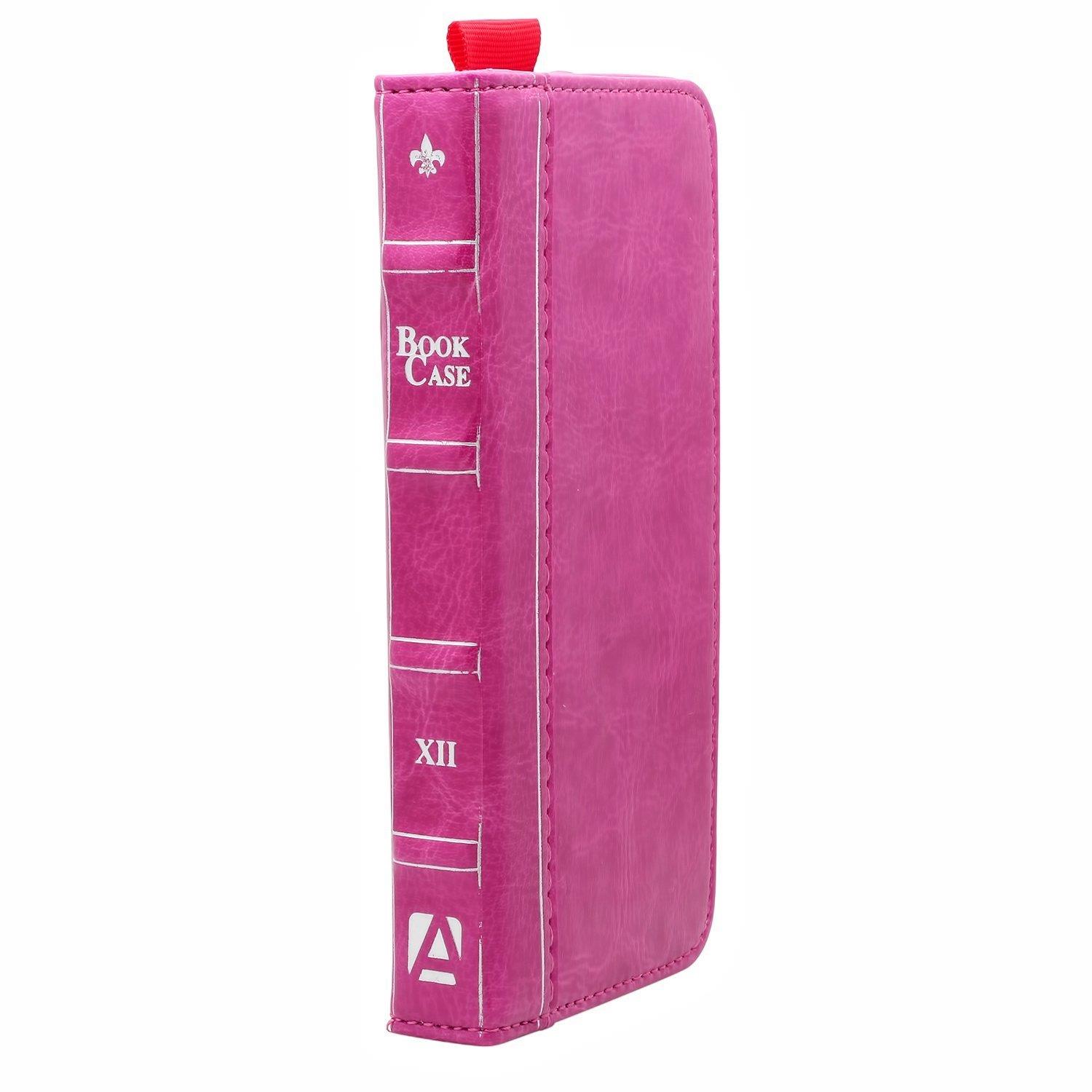 Aduro BookCase Folio & Wallet Case for Samsung Galaxy S4 -Pink