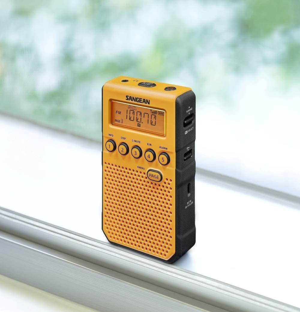 Sangean - DT-800YL - Sangean DT-800YL Weather & Alert Radio - with Weather Disaster, Child Abduction Emergency (Amber