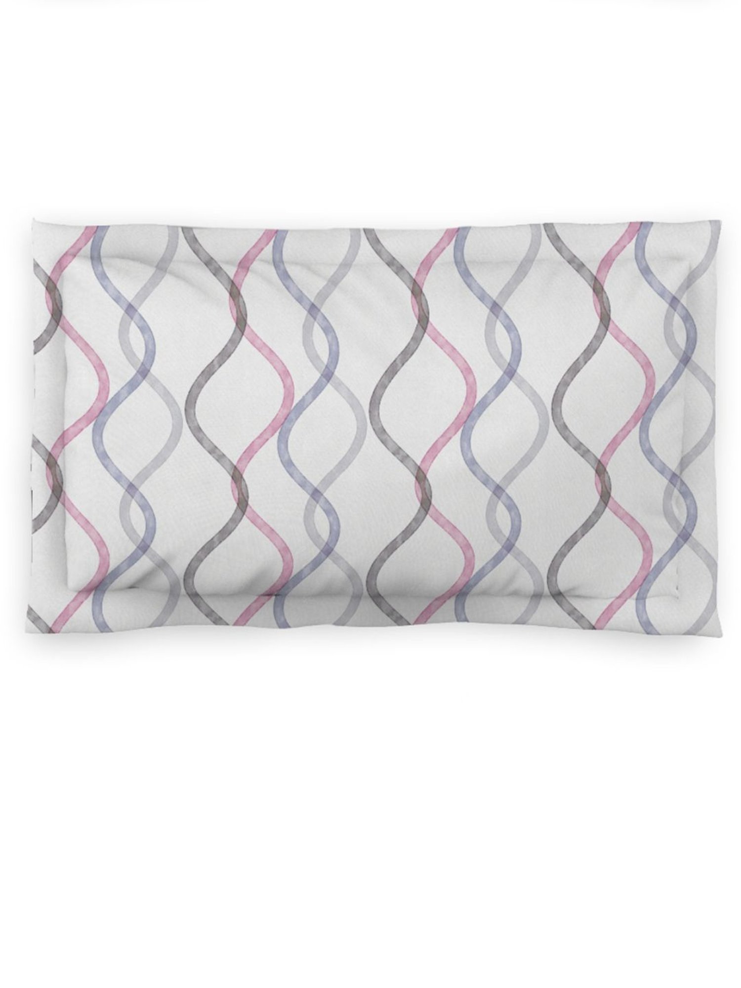 DDecor Abstract Pink 136 TC Cotton Single Bed Sheet With 1 Pillow Cover