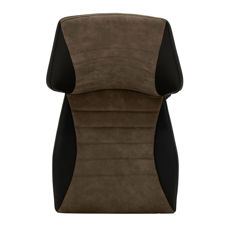 Gladstone Two-Tone Swivel Office Chair Black/Brown - Calico Designs