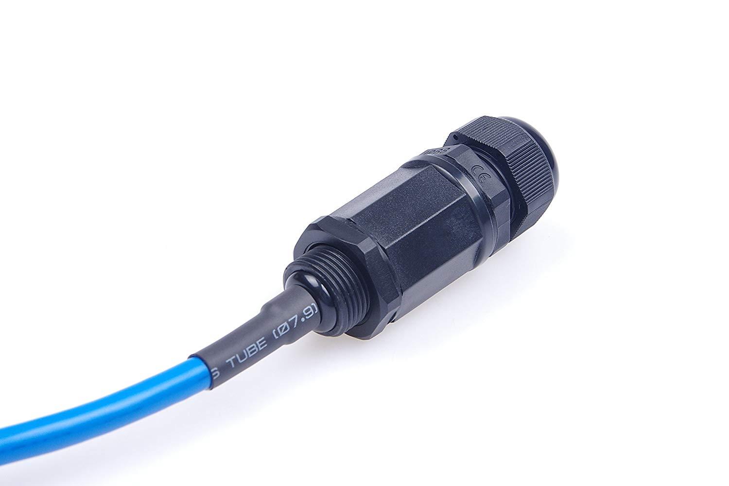 KNACRO RJ45 Connector Ethernet Connector IP67 Waterproof Network Connector With Shielded Anti-interference M22L-SD