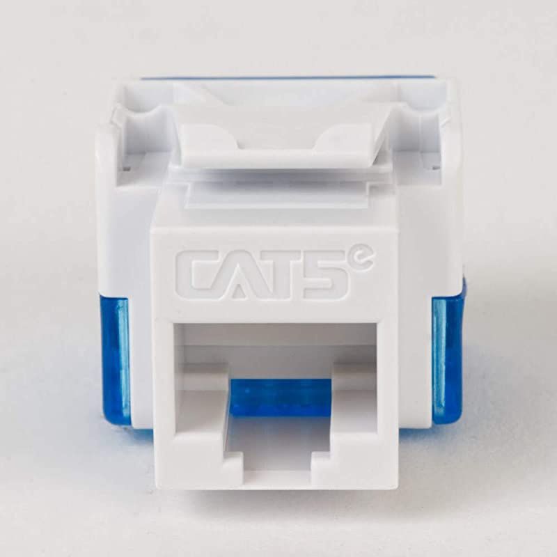 CAT5e RJ45 Keystone Jack for EZ Style Blue 25Pack