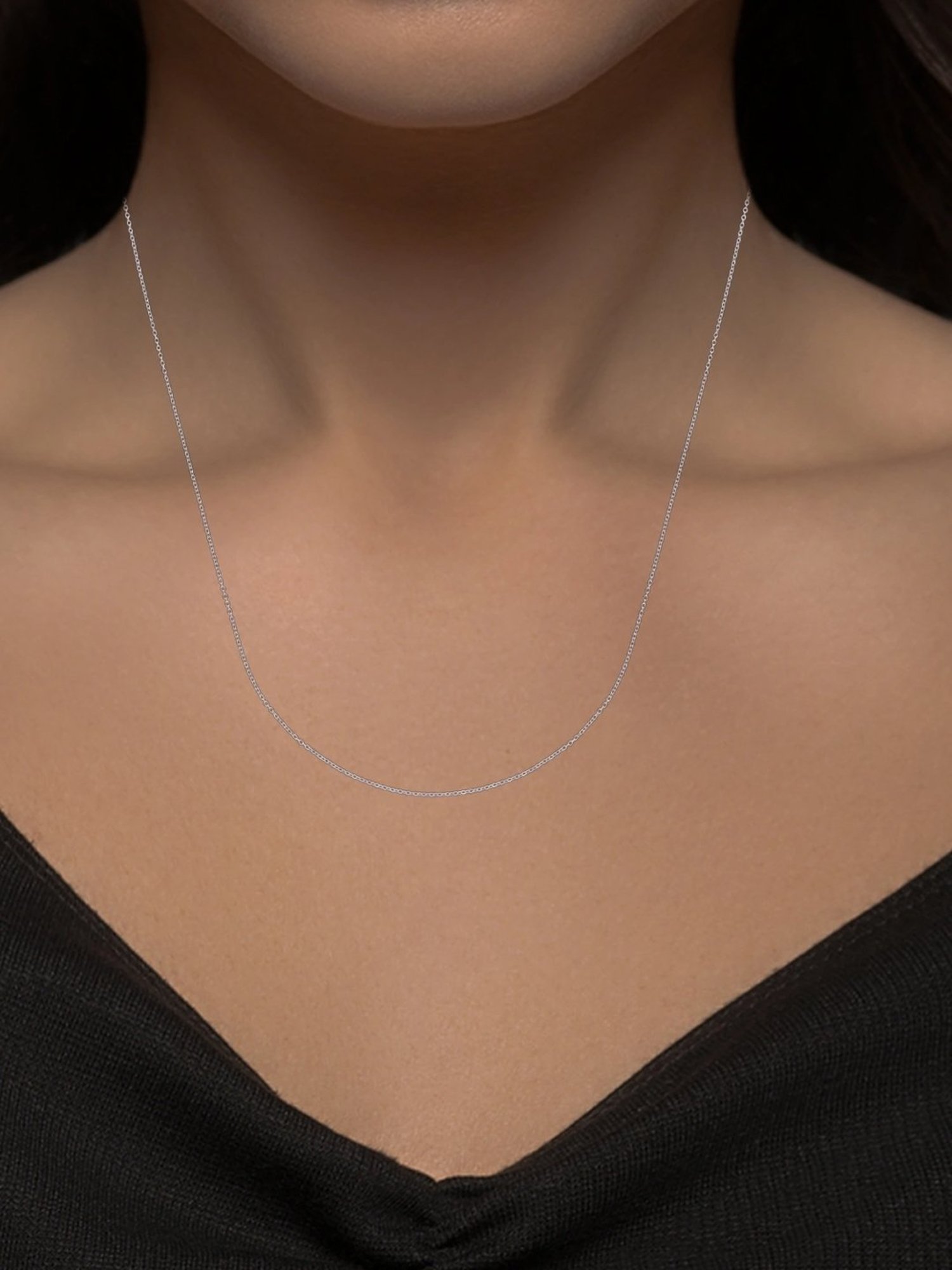 CKC Elegant White Gold 18kt Fancy Chain