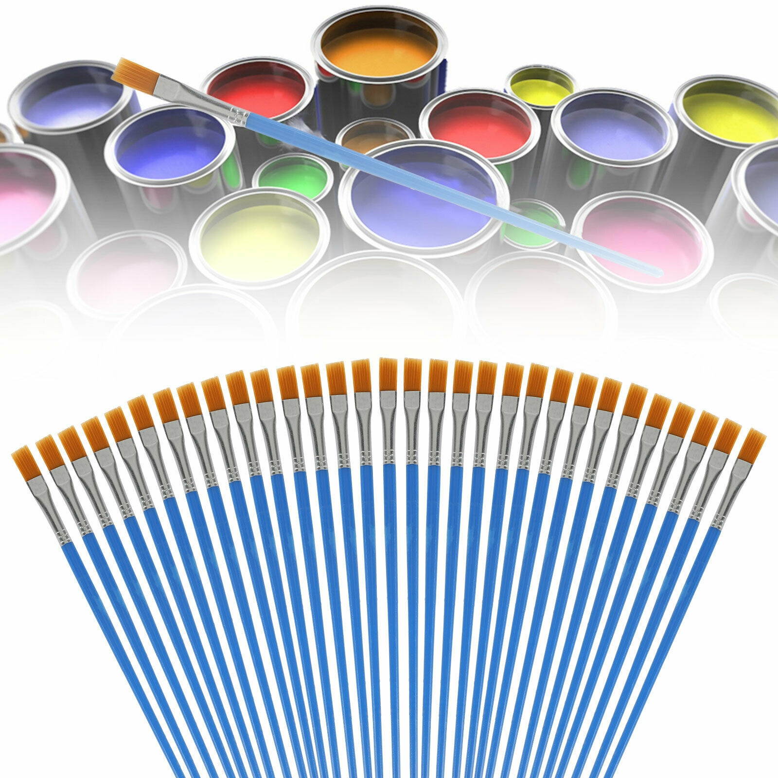 32pcs Acrylic Artist Paint Brushes Set Oil Watercolour Painting Craft Art Model
