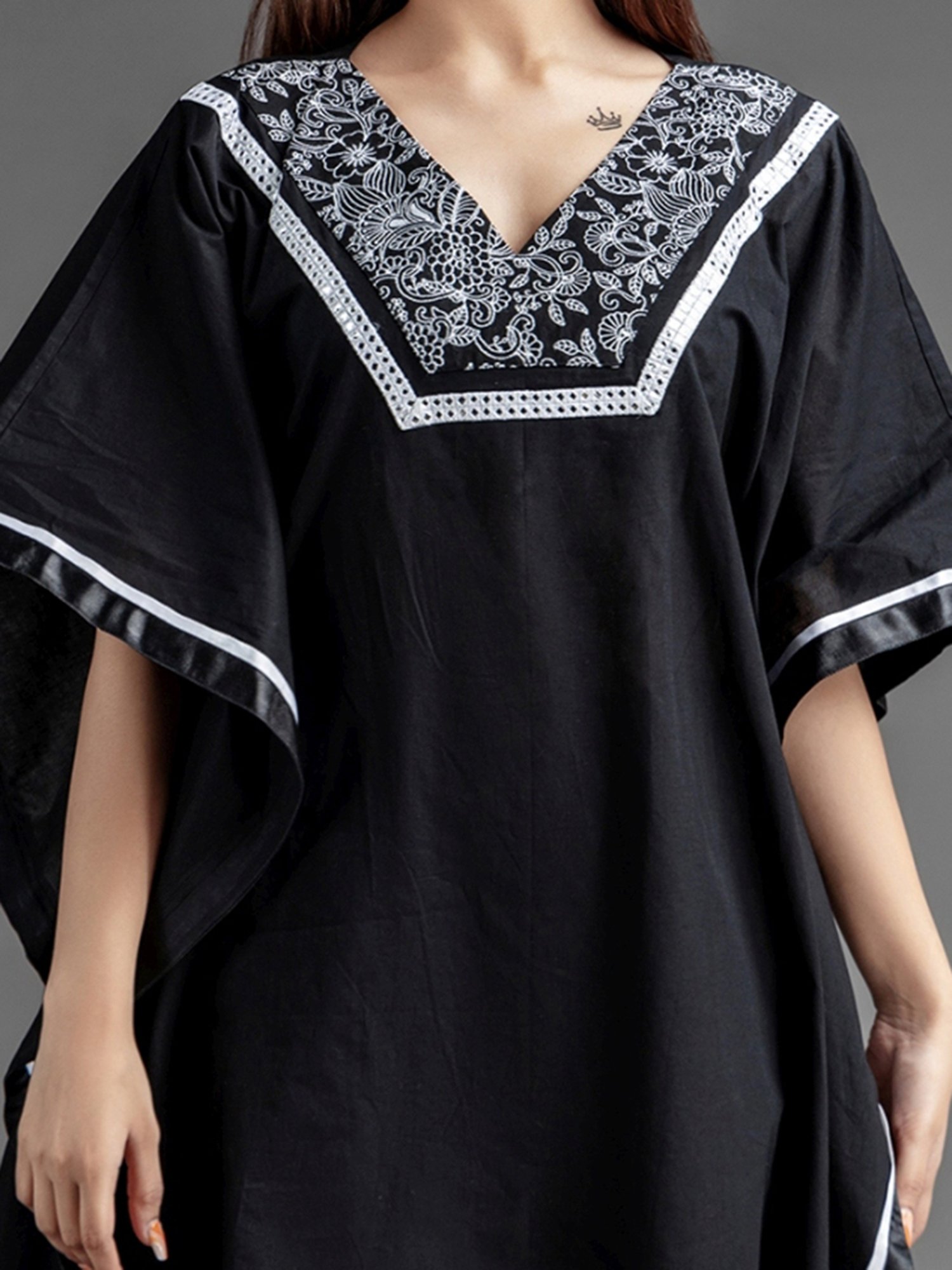 House of Manaa Black Hom Allure Kurta with Pallazo