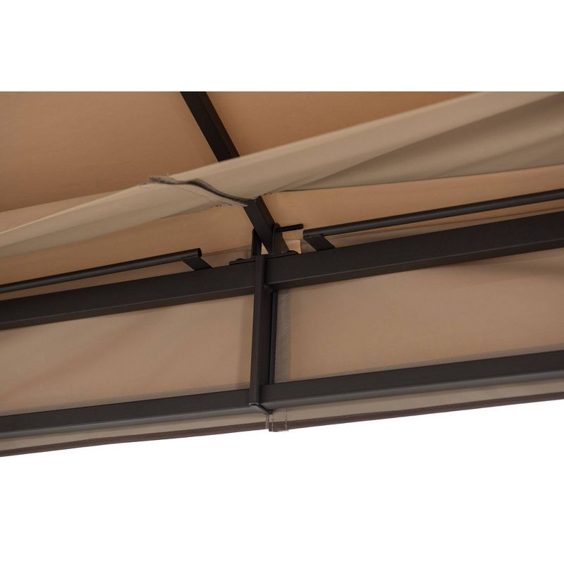 8.5' Elysium Attached Louvered Pergola - Vita