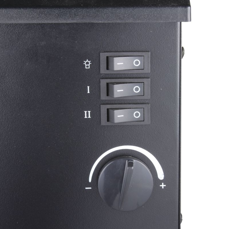 Comfort Zone Fireplace Stove Heater Black