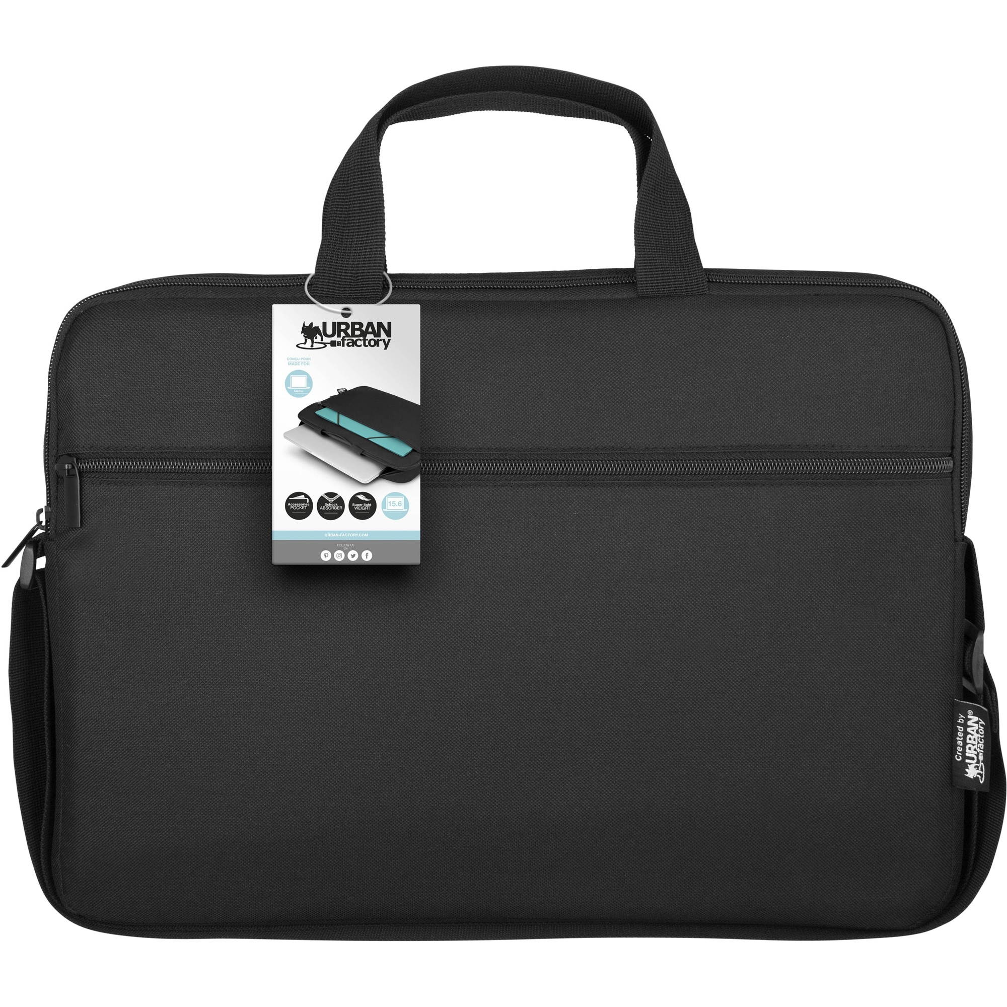 Urban Factory Nylee Notebook Case 15.6" Briefcase Black