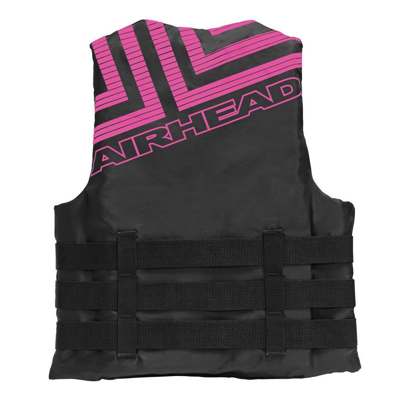 Airhead Trend Unisex Safety Life Jacket Vest for Men or Women Boat Fishing, Kayaking, Water Skiing, and Boating, Adult 2XL-3XL (Pink/Black)