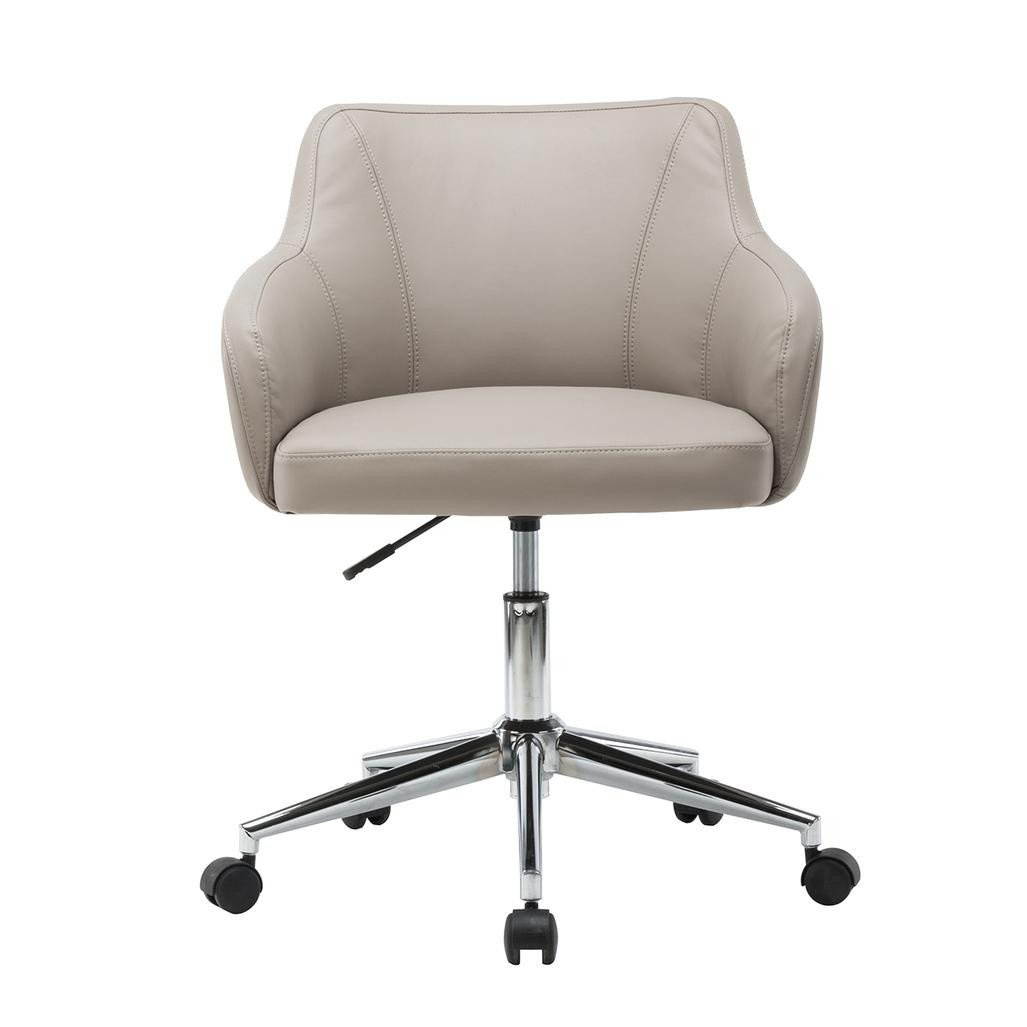 Techni Mobili RTA-1006-BG Comfy & Classy Home Office Chair, Beige - 30.75-35 x 23.75 x 24.5 in.