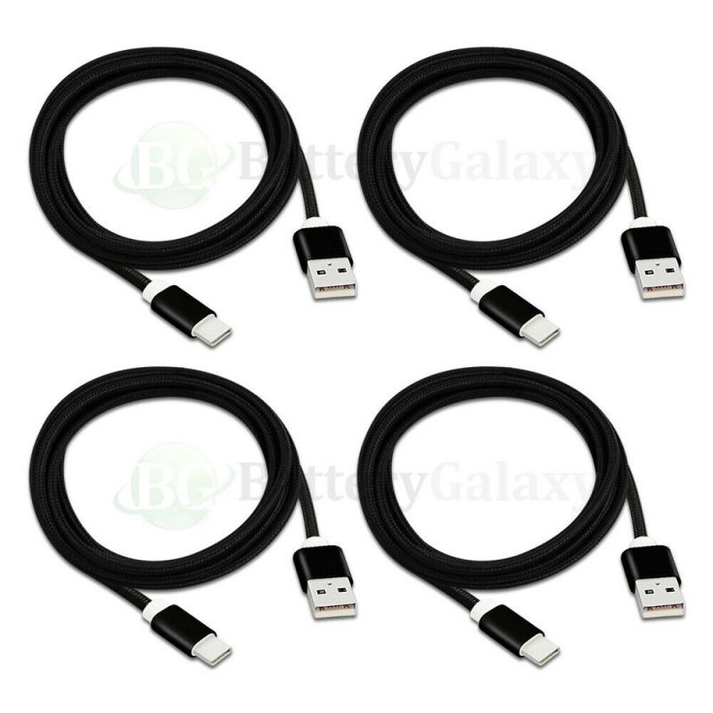 4X USB Type-C 6FT Braided Cable for  Galaxy A51/S20/S20+ Plus/S20 Ultra