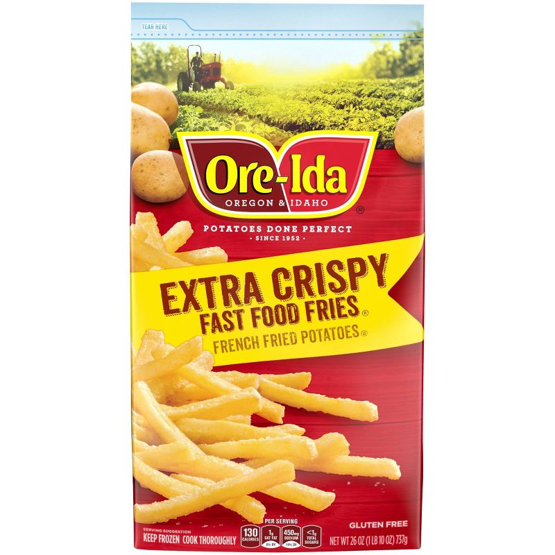 Ore-Ida Extra Crispy Frozen Fast Food Fries - 26oz