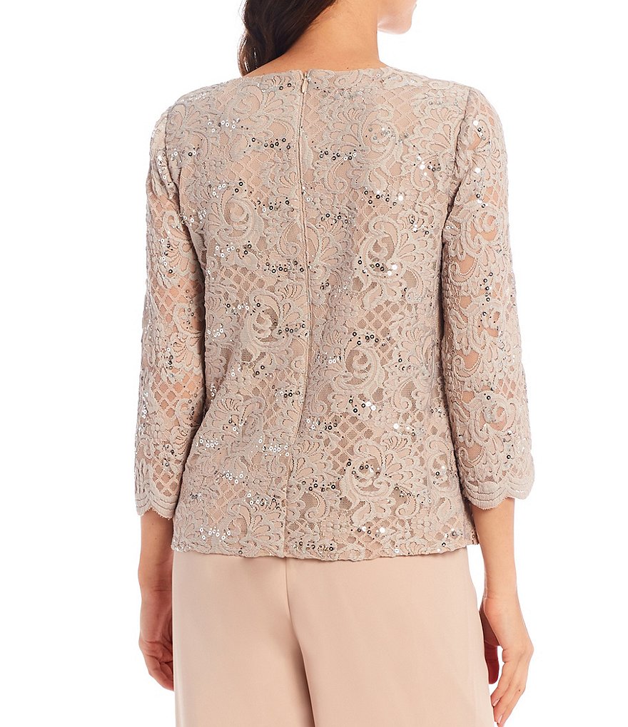 Le Bos 3-Piece Embroidered Trim Duster Pant Set