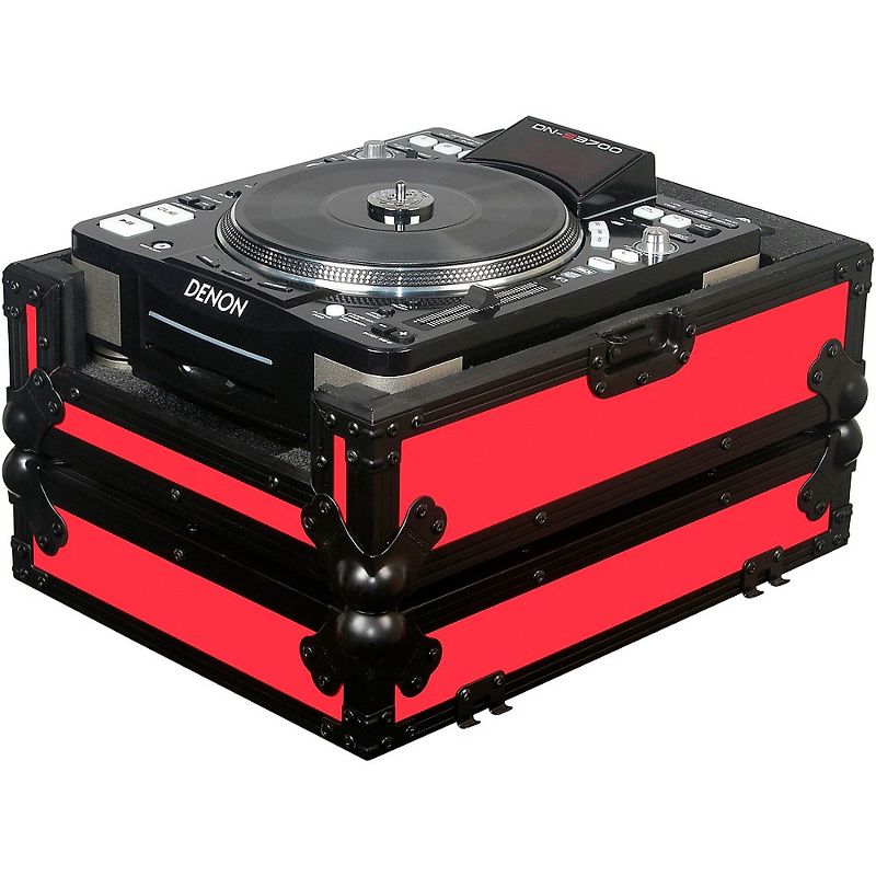 Odyssey FRCDJBKRED Flight Ready CD Player Case (Black and Red)
