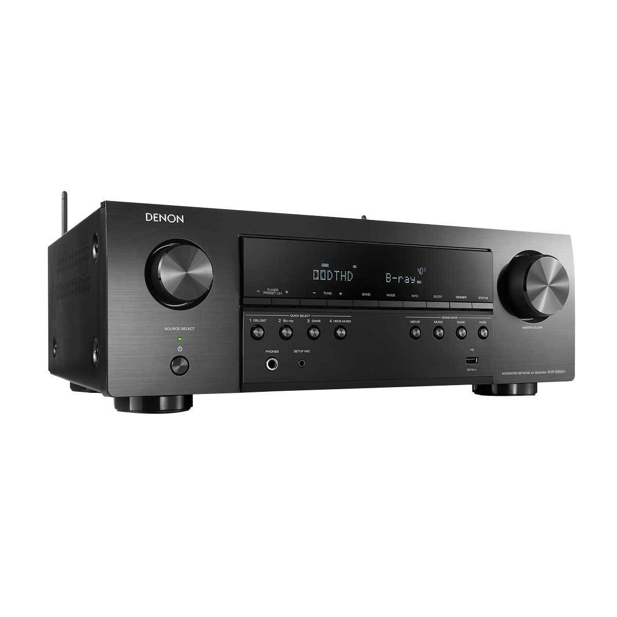 Denon AVR-S540BT 5.2 Channel 4K Ultra HD AV Receiver with Bluetooth