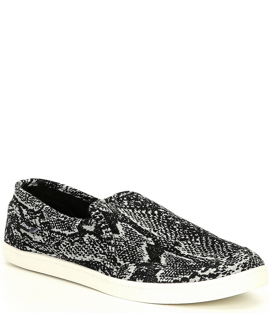 Sanuk Pair O Dice Snake Print Slip-On Shoes