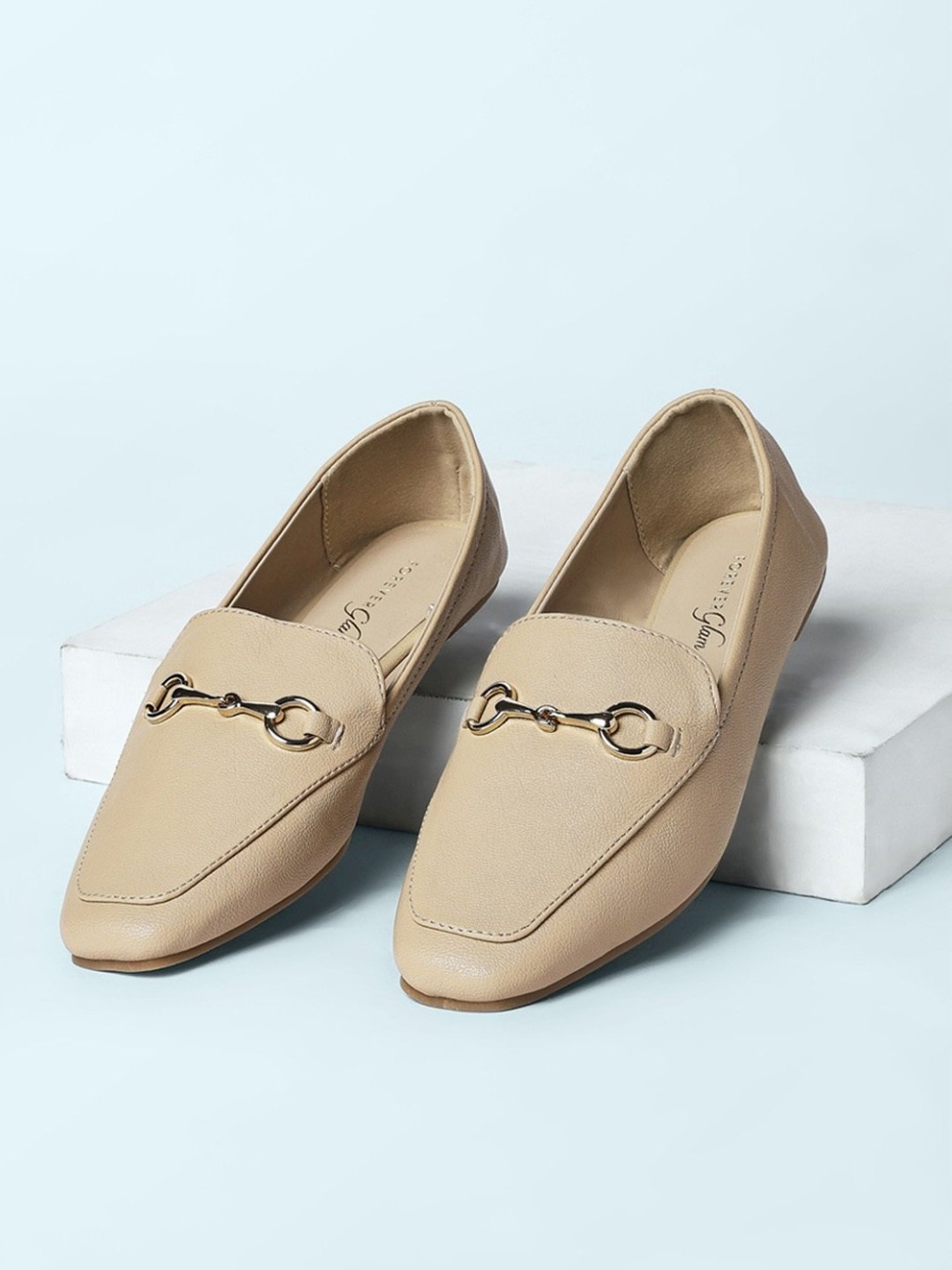 Forever Glam by Pantaloons Women's Beige Casual Loafers