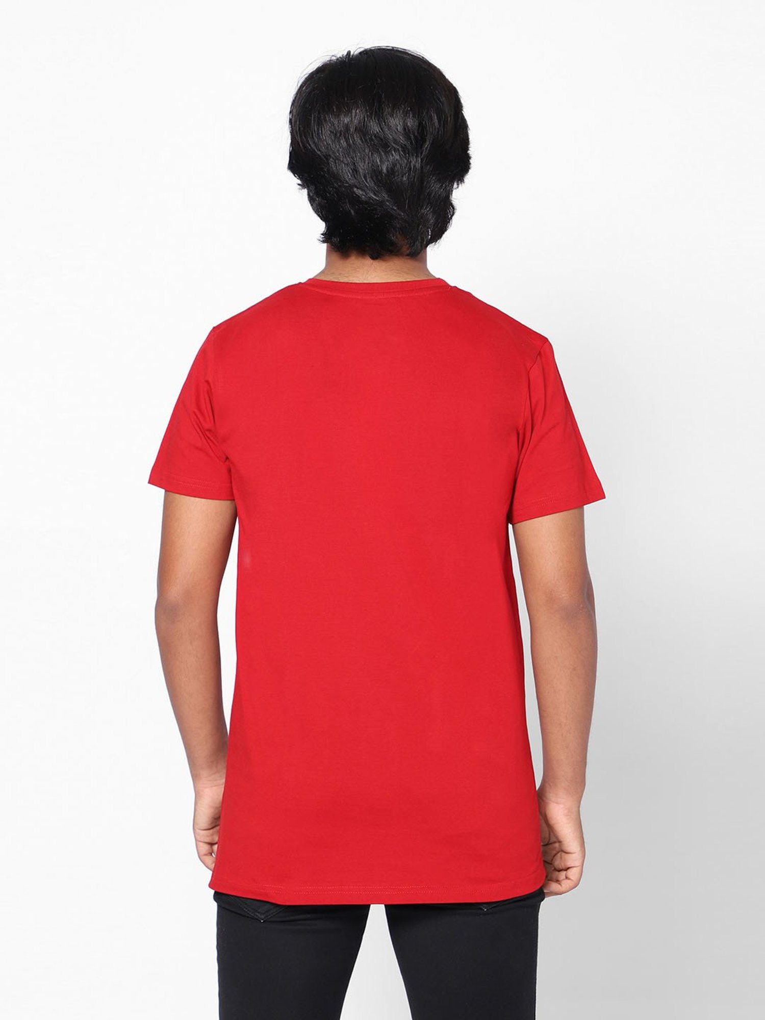 TeenTrums Boys Red Printed T-Shirt