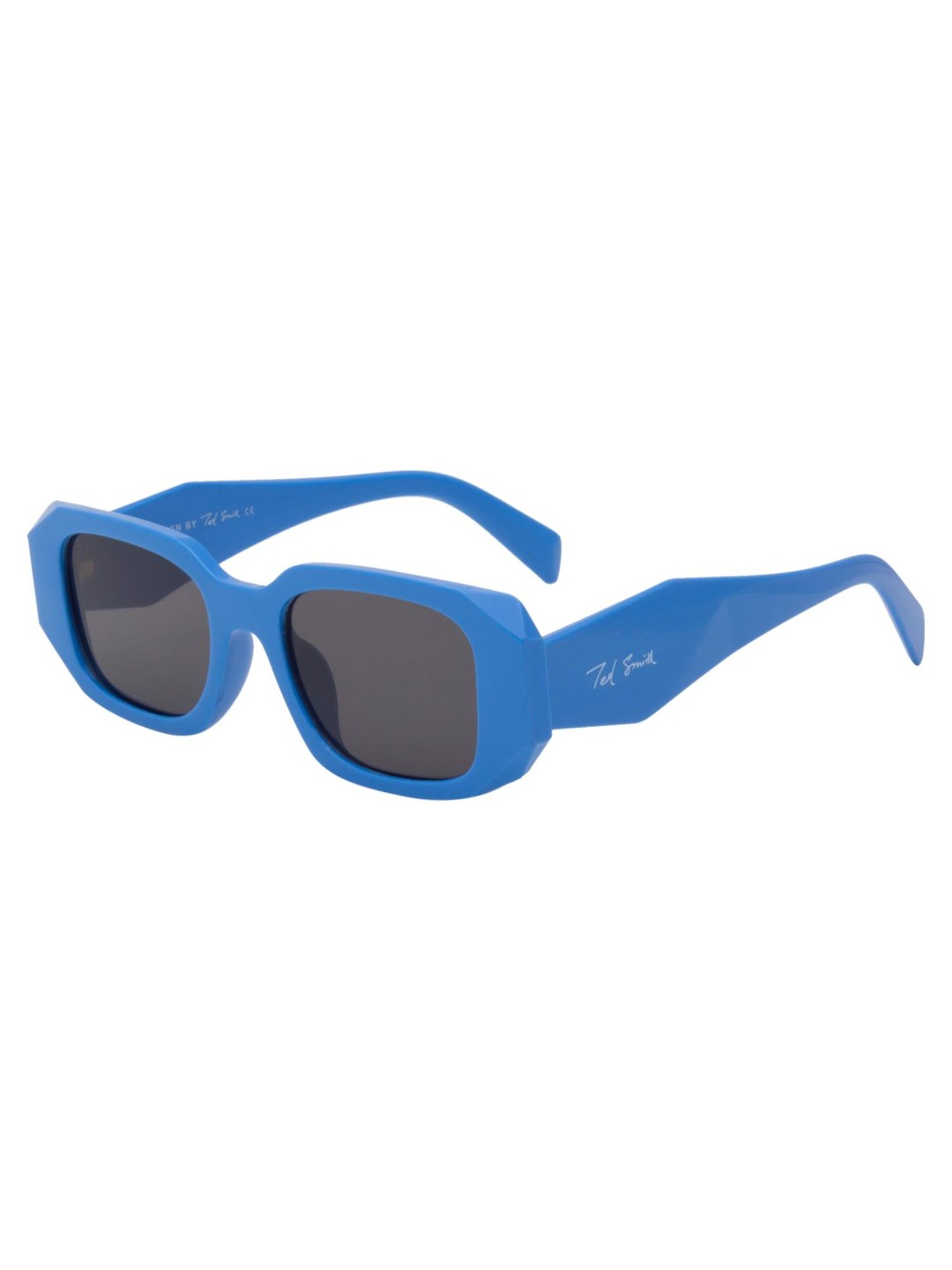 Ted Smith Grey Square UV Protection Unisex Sunglasses