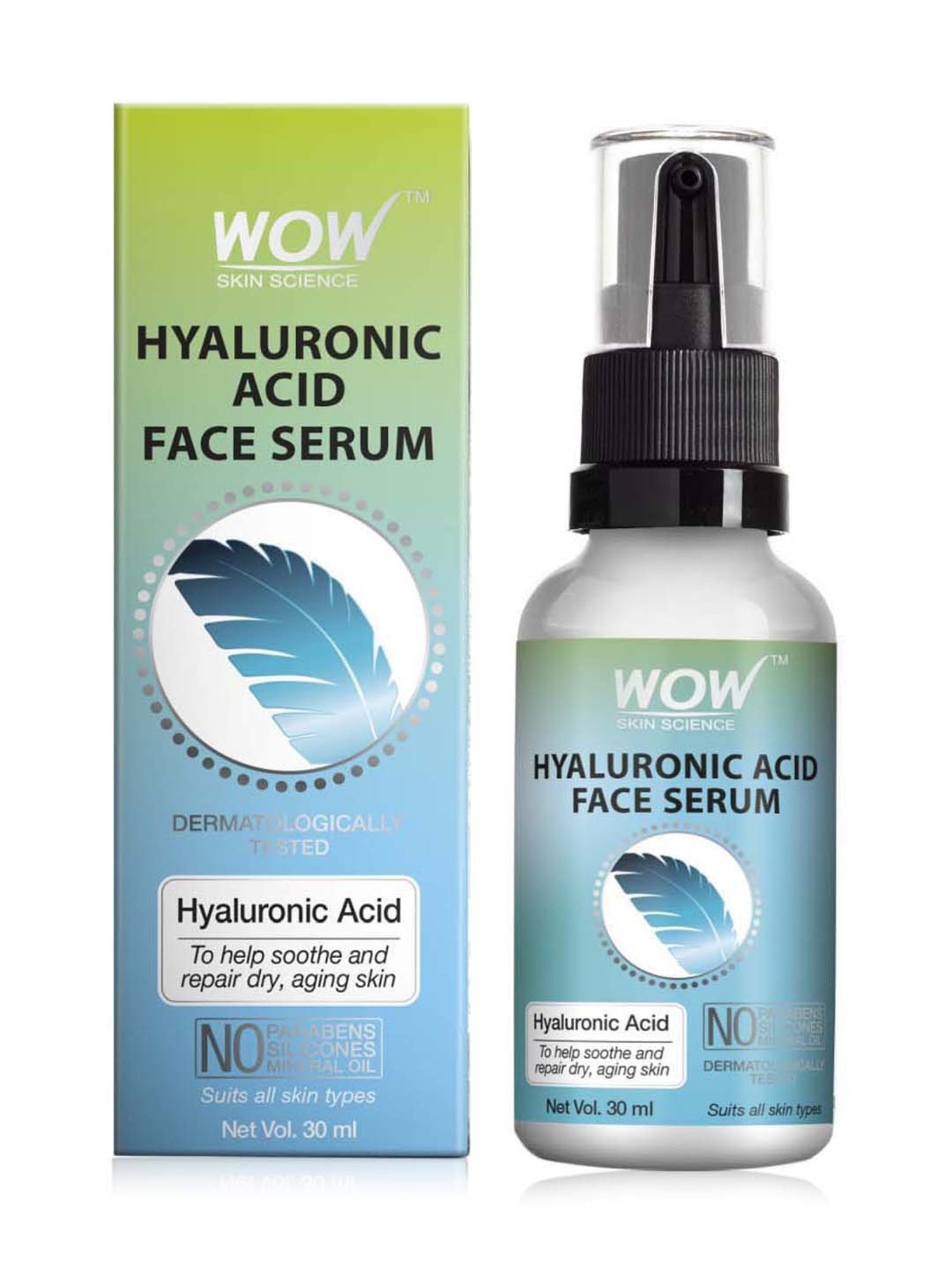 WOW Skin Science Hyaluronic Acid Moisturising Face Serum - 30 ml