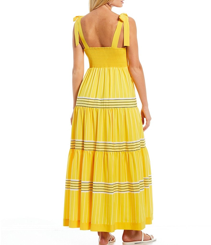 A Loves A Shoulder Strap Square Neck Maxi Dress