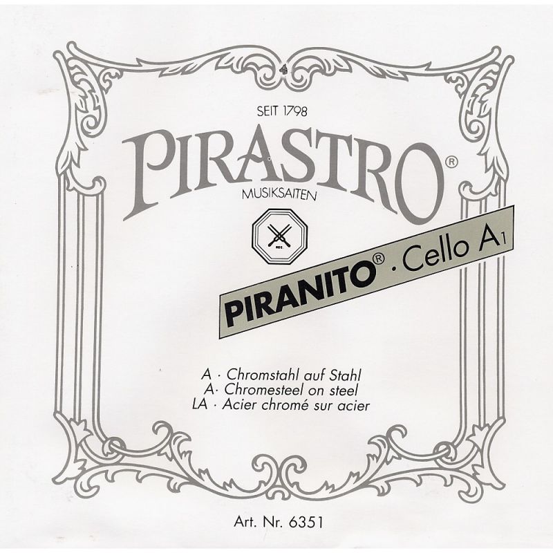 Pirastro Piranito Series Cello D String 4/4 Size