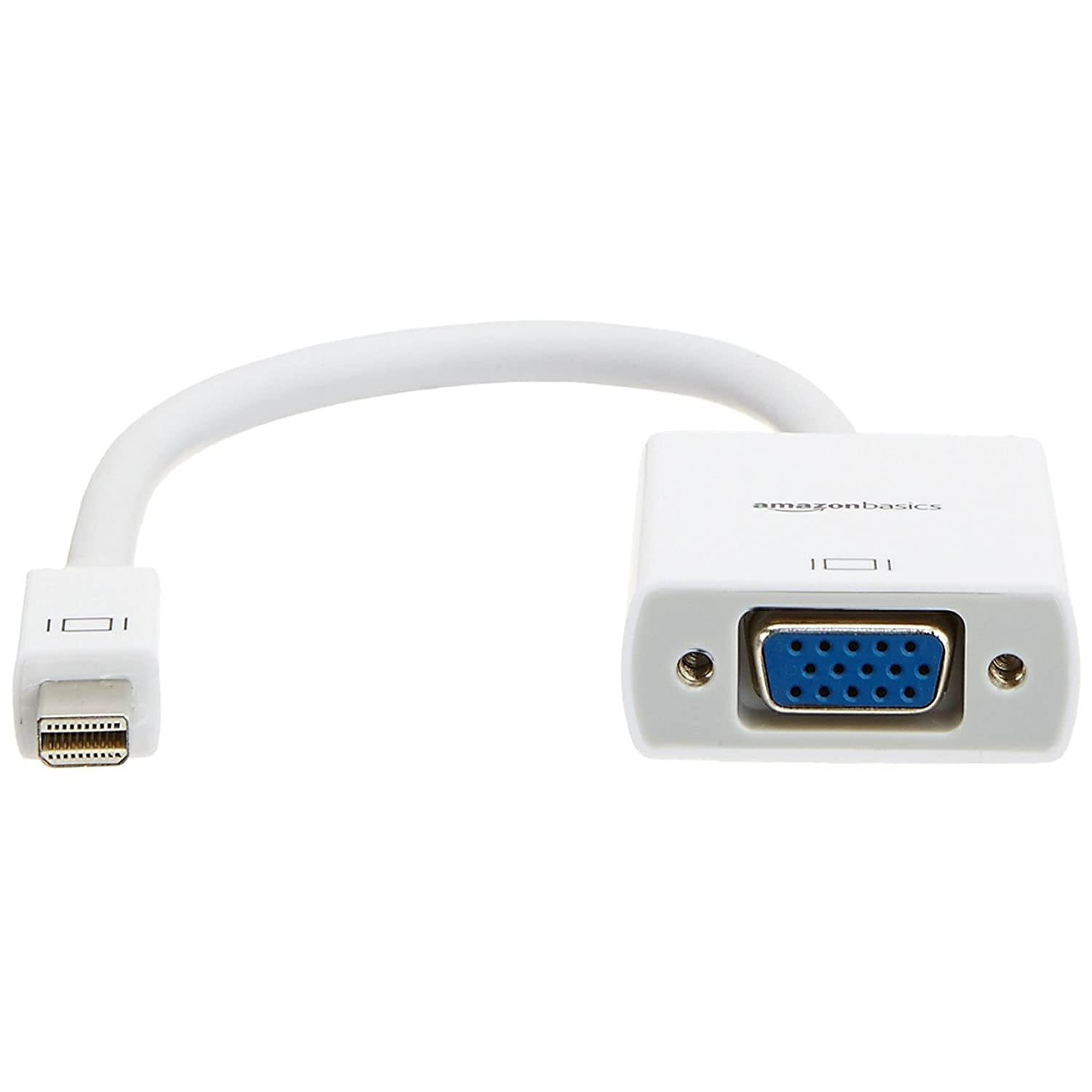 AmazonBasics Mini DisplayPort to VGA Monitor Adapter - Apple Compatible