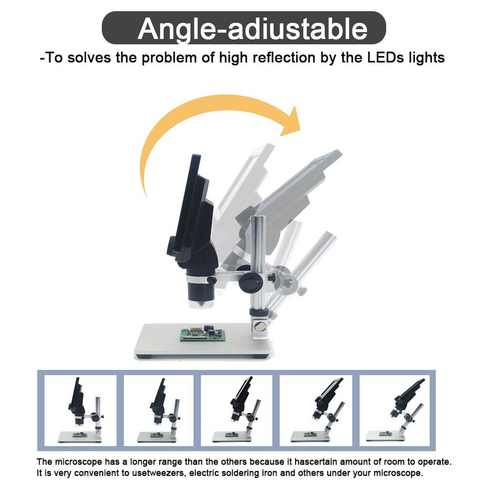 MUSTOOL G1200 Digital Microscope 12MP 7 Inch Large Color Screen