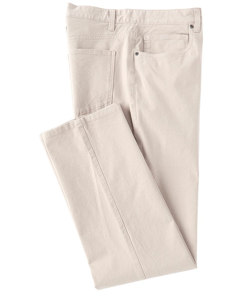 Roundtree & Yorke Flat-Front 5 Pocket Pants