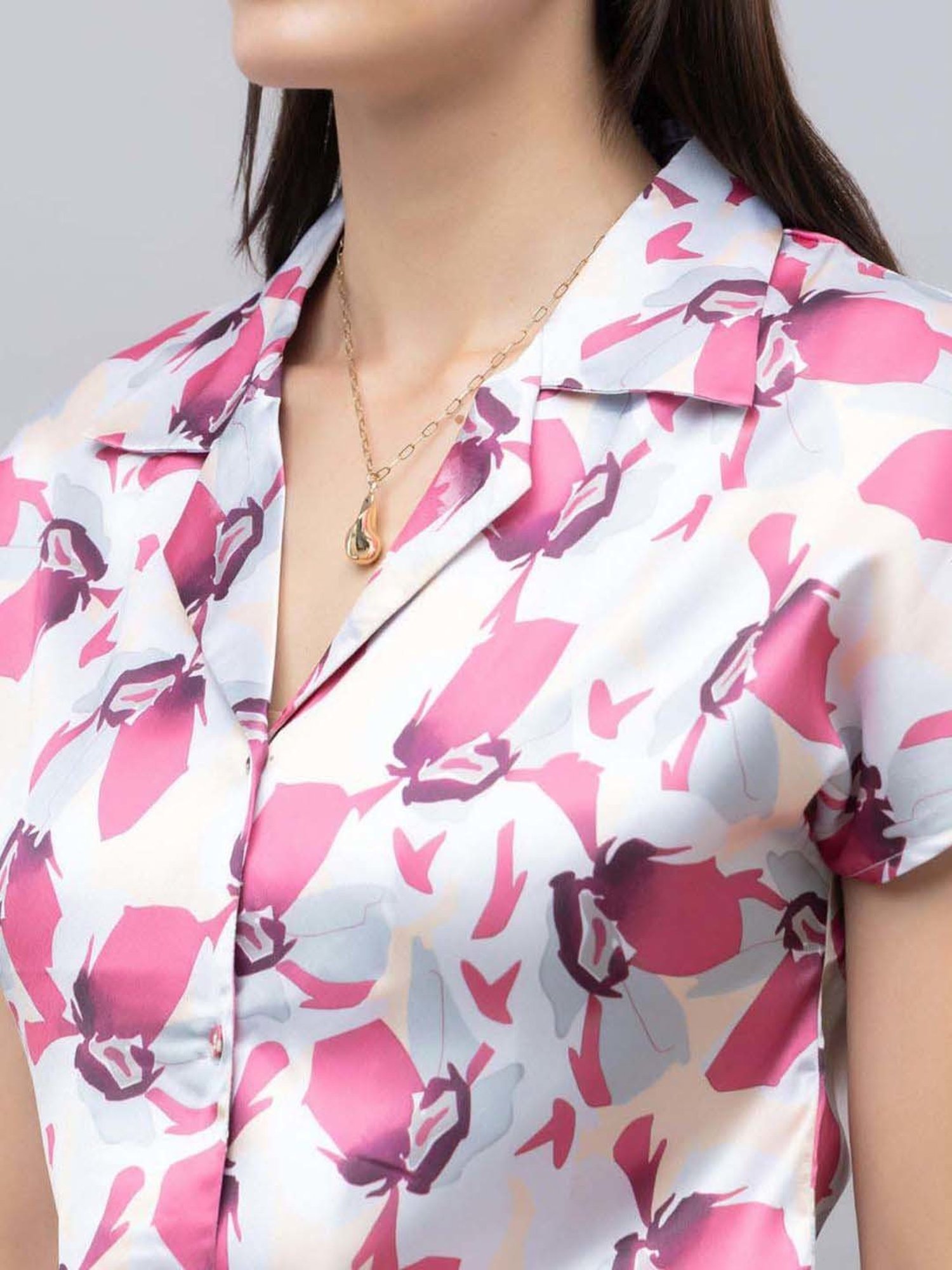 Annabelle by Pantaloons Black Polka Dots Shirt