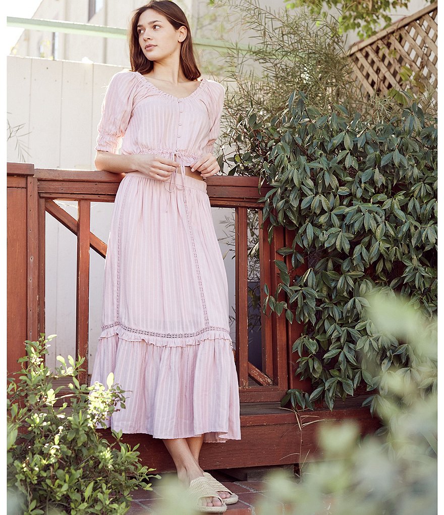 Shabby Chic Fauna Short Sleeve Coordinating Peasant Top